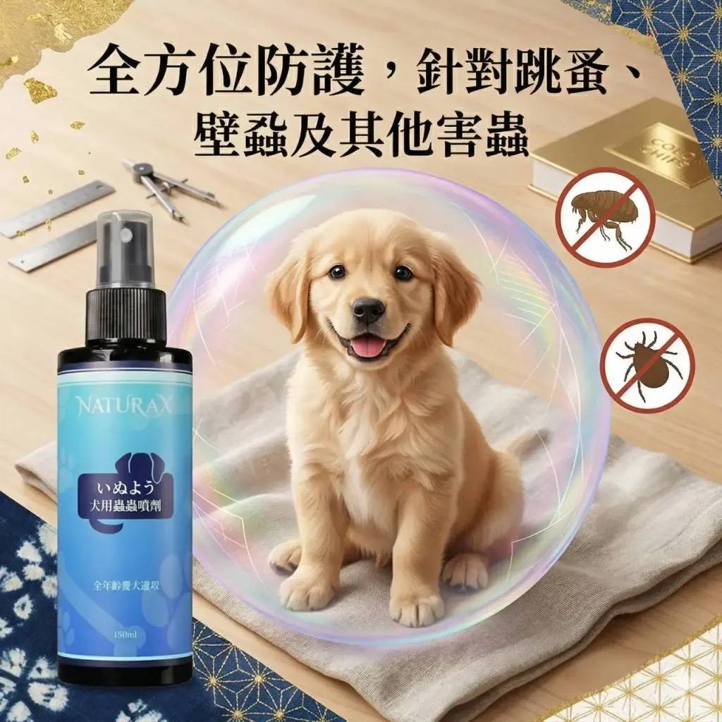 天然植萃愛犬避蟲防護噴劑150ml