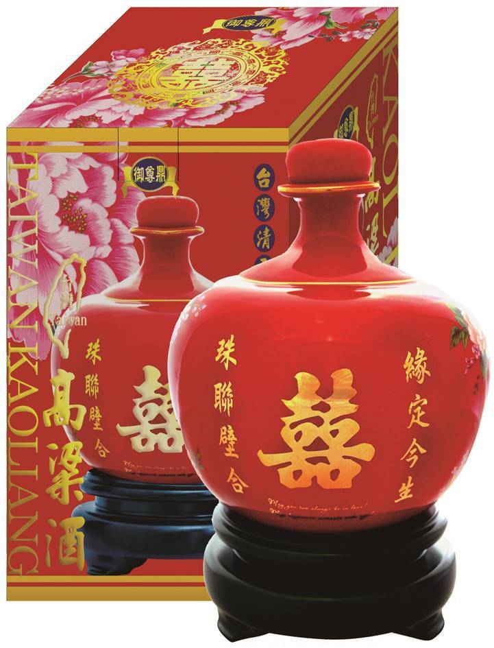 御尊鼎台灣高粱酒-囍酒58%1公升